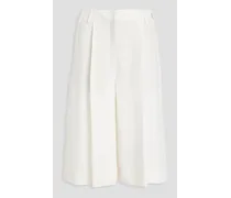 Silk-crepe shorts - White