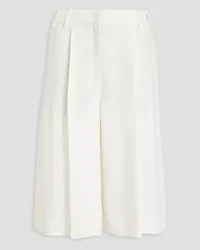 Valentino Garavani Silk-crepe shorts - White White