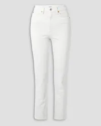 RE/DONE 70s high-rise straight-leg jeans - White White