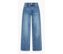 Alice Olivia - Ernie high-rise wide-leg jeans - Blue