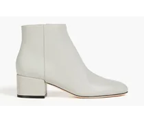 Leather ankle boots - Gray