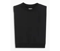 French cotton-terry top - Black