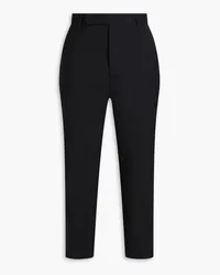 Rick Owens Cropped wool-blend tapered pants - Black Black