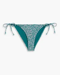 Onia Kate Liberty-print low-rise bikini briefs - Green Green