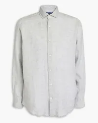 Frescobol Carioca Antonio linen shirt - Gray Gray