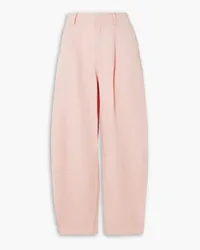 APIECE APART Bari linen and cotton-blend tapered pants - Pink Pink