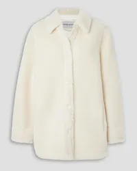 STAND Veron oversized wool-fleece jacket - White White