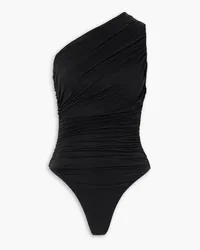 GAUGE81 Tera one-shoulder ruched stretch-jersey bodysuit - Black Black