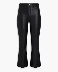 Paige Claudine faux leather bootcut pants - Black Black