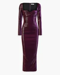 Area Lamé maxi dress - Purple Purple