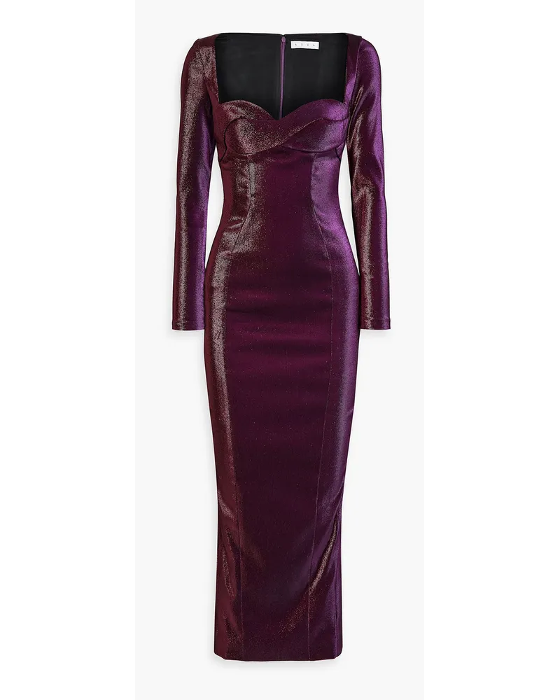 Area Lamé maxi dress - Purple Purple