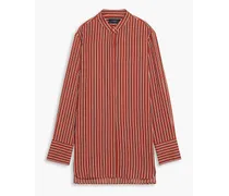 Bratt striped twill shirt - Red