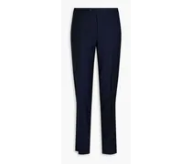 Pinstriped wool pants - Blue