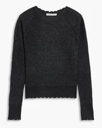 Autumn Cashmere Cashmere and silk-blend sweater - Black Black