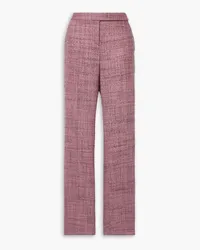 Stella McCartney Wool-tweed straight-leg pants - Pink Pink