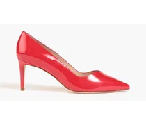 Anny 70 patent-leather pumps - Red