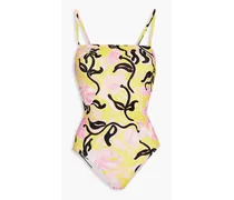 Printed swimsuit - Yellow