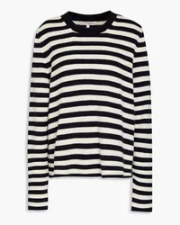 Chinti & Parker Striped wool and cashmere-blend sweater - Blue Blue