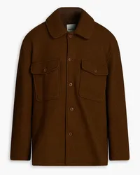 Sandro Bouclé overshirt - Brown Brown