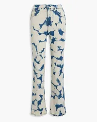 Alice + Olivia Alice Olivia - Amazing bleached high-rise straight-leg jeans - Blue Blue