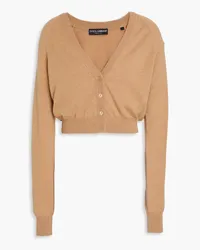 Dolce & Gabbana Cropped cashmere cardigan - Brown Brown