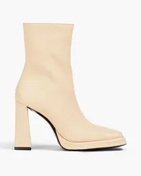 by FAR Vanya pebbled-leather ankle boots - Neutral Neutral