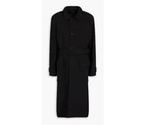 Belted tweed coat - Black