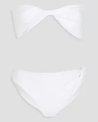 Rosetta Getty Twisted bandeau bikini - White White