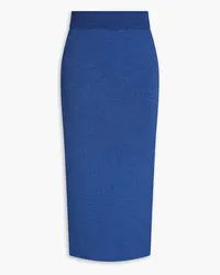 MATÉRIEL Ribbed-knit midi pencil skirt - Blue Blue