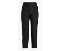 Jolana cotton-blend slim-leg pants - Black