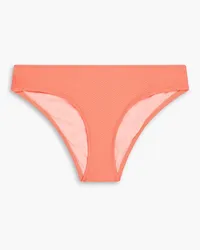 Heidi Klein Stretch-piqué low-rise bikini briefs - Orange Orange