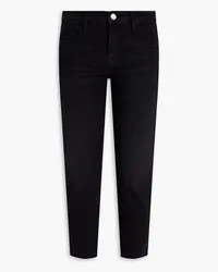 Frame Denim Le Garcon cropped boyfriend jeans - Black Black