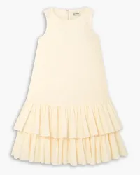 Molly Goddard Mischa tiered ruffled cotton mini dress - White White