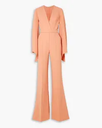 Elie Saab Belted cady jumpsuit - Orange Orange