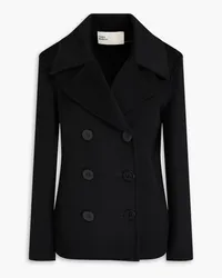 Tory Burch Double-breasted wool-felt coat - Black Black