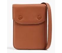 Maison Margiela Pebbled-leather messenger bag - Brown - OneSize Brown