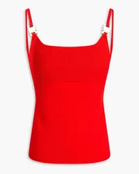 1017 ALYX 9SM Disco open-back buckle-detailed stretch-knit top - Red Red