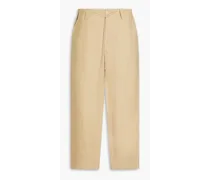 Linen drawstring pants - Neutral