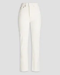 RE/DONE High-rise slim-leg jeans - White White