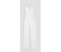 Mimi linen-blend jumpsuit - White