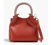 Madeleine leather tote - Red