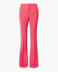 Akris Checked wool-blend flared pants - Orange Orange