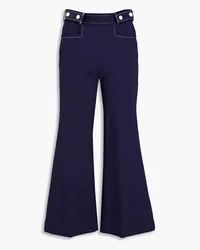 Zimmermann Belted jersey wide-leg pants - Blue Blue