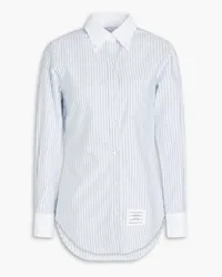 Thom Browne Striped cotton Oxford shirt - Blue Blue