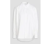 Kit pintucked cotton-poplin shirt - White