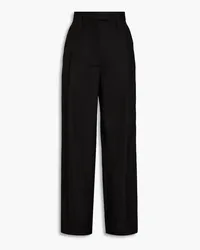 Philosophy Di Lorenzo Serafini Pleated grain de poudre wide-leg pants - Black Black