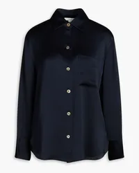 Vince Silk-satin crepe shirt - Blue Blue