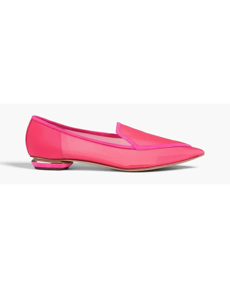 Nicholas Kirkwood 18mm Beya mesh loafers - Pink Pink