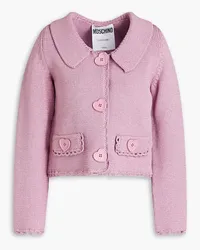 Moschino Metallic knitted cardigan - Pink Pink