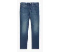 L'Homme slim-fit faded denim jeans - Blue